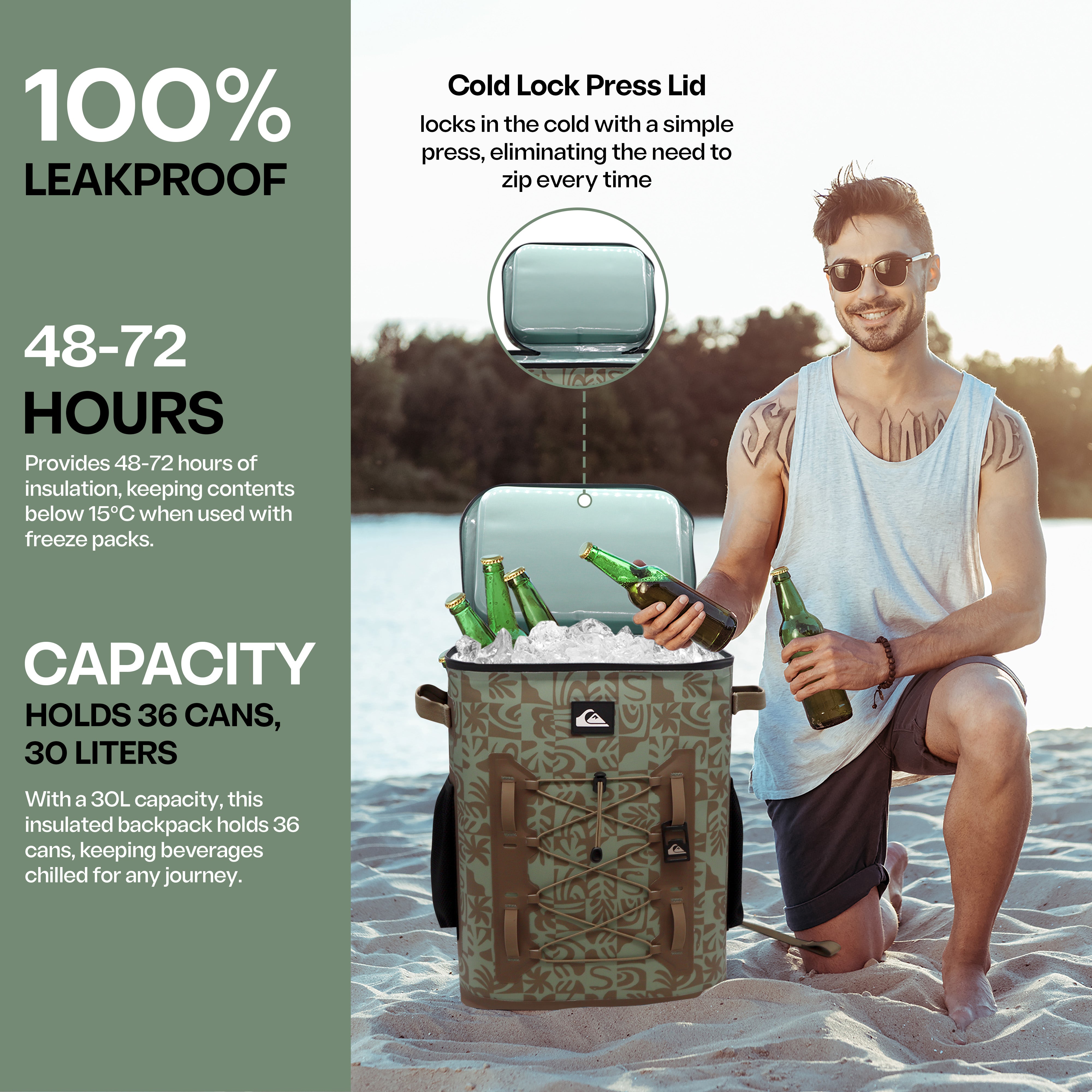 The Shoreline Collection Backpack Cooler